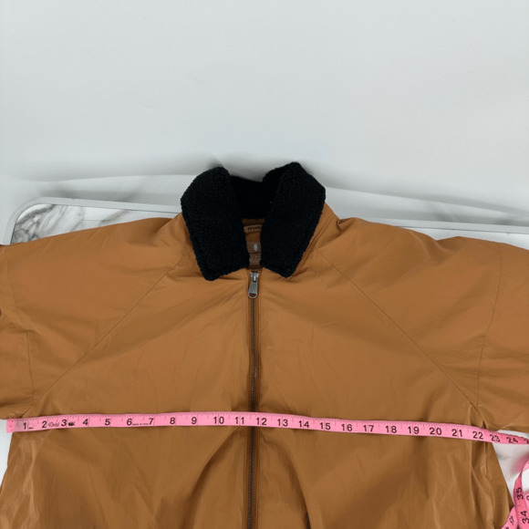 Free People Movement Outpost Bomber Jacket S Oversized Rust Brown Gorpcore - Picture 8 of 16
